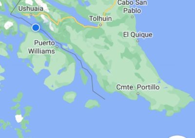 Mapa del Canal del Beagle